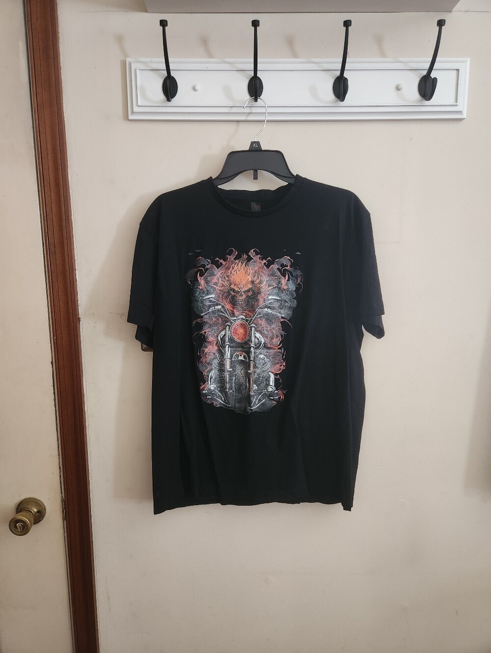 🎉 Mens Motorcycle Skull Tee